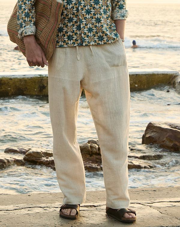 smr days Quinta Cotton Trousers in Cream