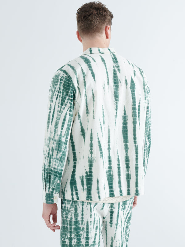 Smr Days Talamanca Cotton Jacket In Green Tie-Dye