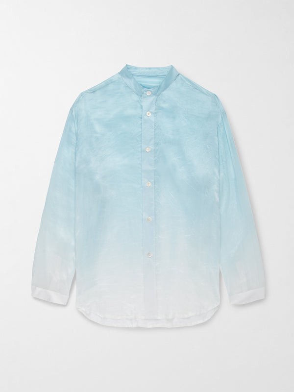 Smr Days Tulum Silk Shirt In Blue Ombre