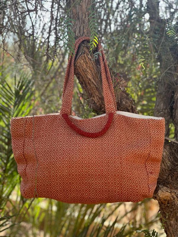smr days Vroulidia Bag in Red Diamond Pattern