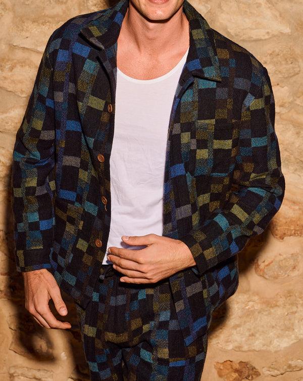 smr days Wittering Wool Jacket in Green