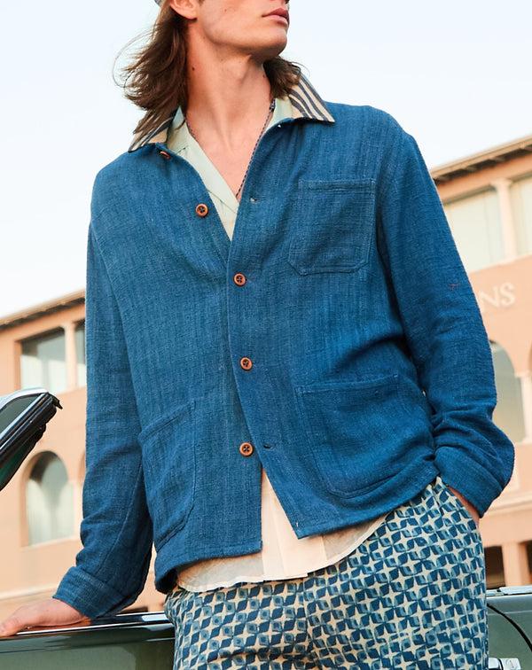 smr days Wittering Organic Cotton Jacket in Midnight