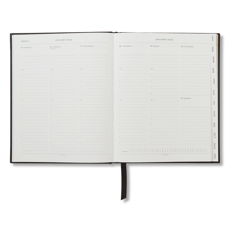 Smythson 2026 Kings Weekly Vertical Diary In Panama