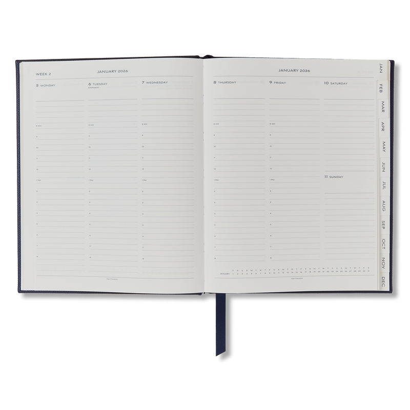 Smythson 2026 Kings Weekly Vertical Diary In Panama