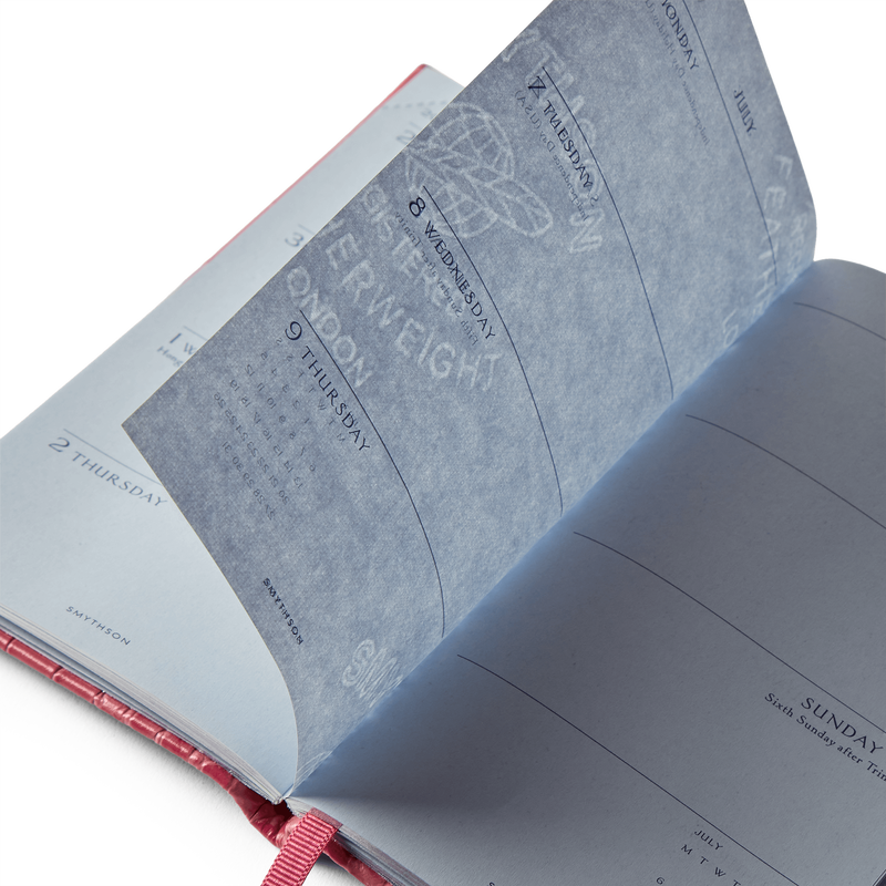 Smythson 2026 Panama Weekly Diary With Slide In Mara