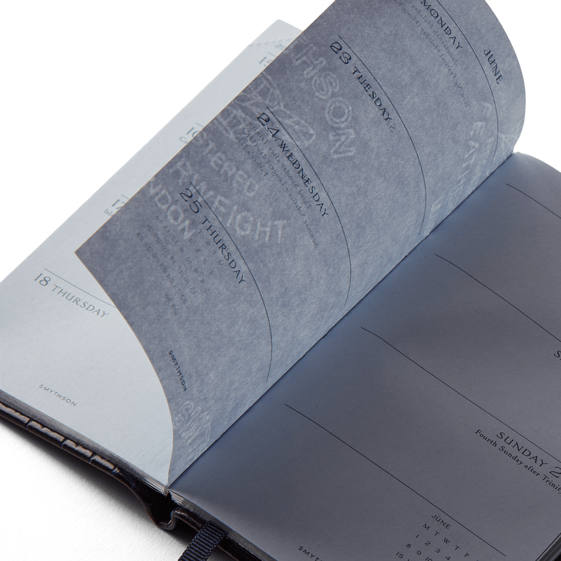 Smythson 2026 Panama Weekly Diary With Slide In Mara