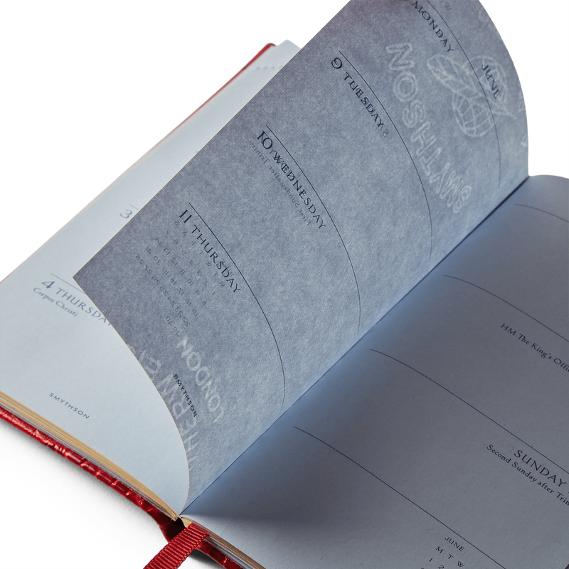 Smythson 2026 Panama Weekly Diary With Slide In Mara