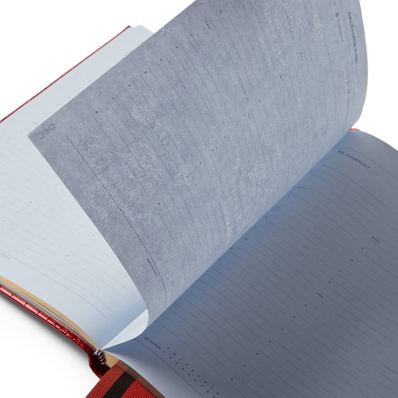 Smythson 2026 Portobello Weekly Vertical Diary In Mara