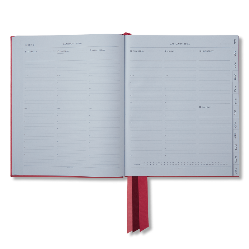 Smythson 2026 Portobello Weekly Vertical Diary In Panama