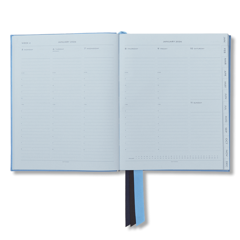 Smythson 2026 Portobello Weekly Vertical Diary In Panama