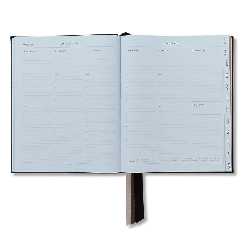 Smythson 2026 Portobello Weekly Vertical Diary In Panama