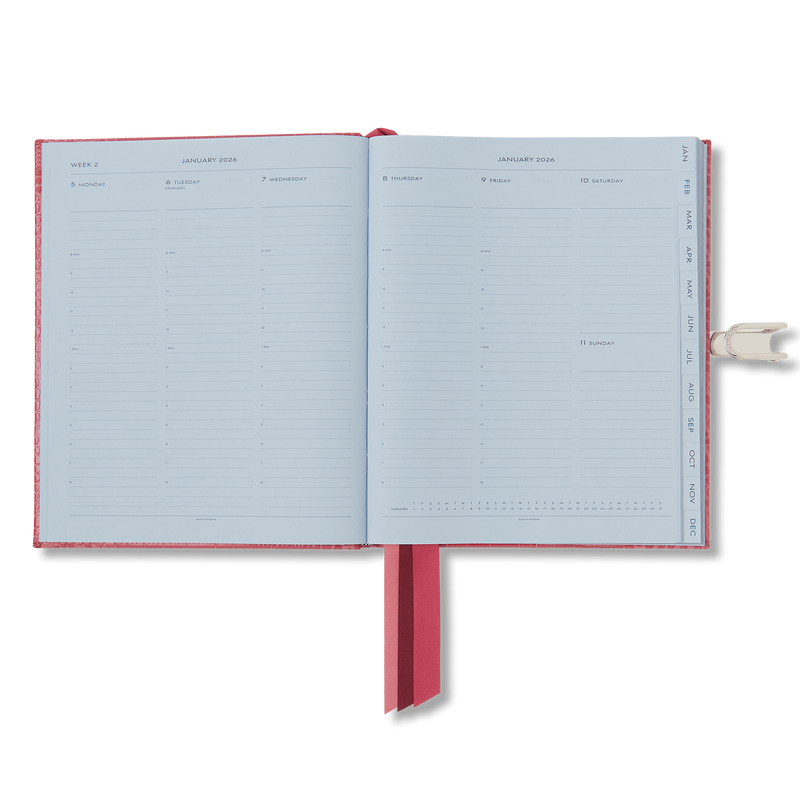 Smythson 2026 Portobello Weekly Vertical Diary With Slide In Mara