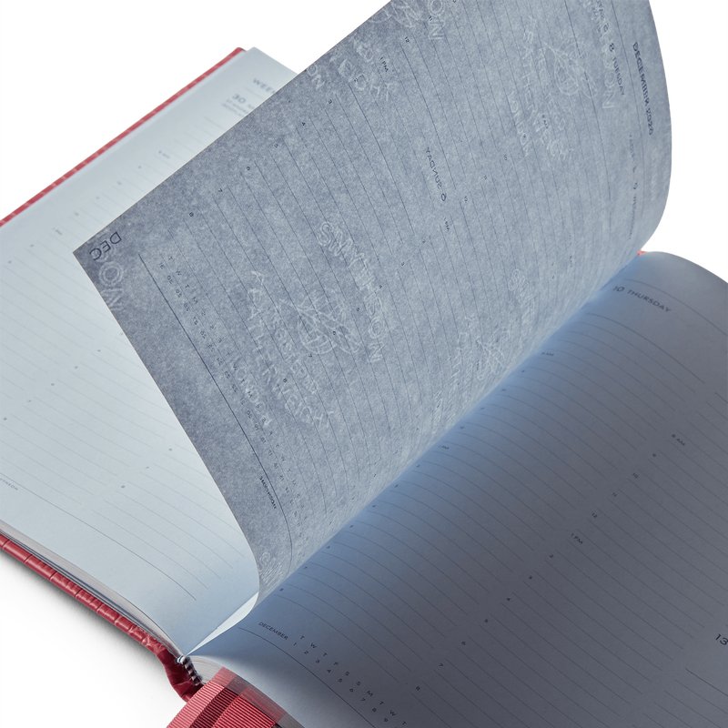 Smythson 2026 Portobello Weekly Vertical Diary With Slide In Mara