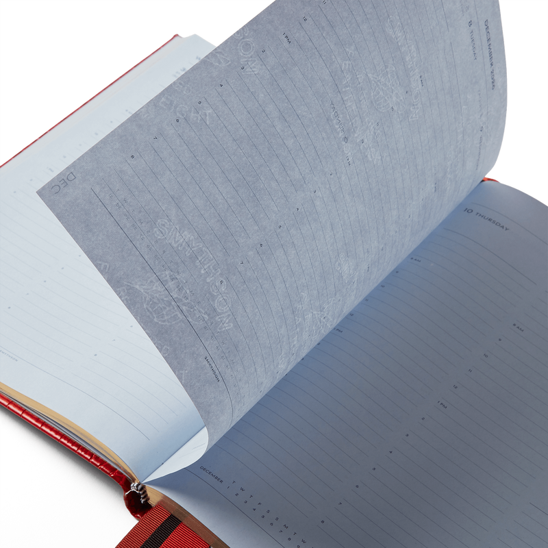 Smythson 2026 Portobello Weekly Vertical Diary With Slide In Mara