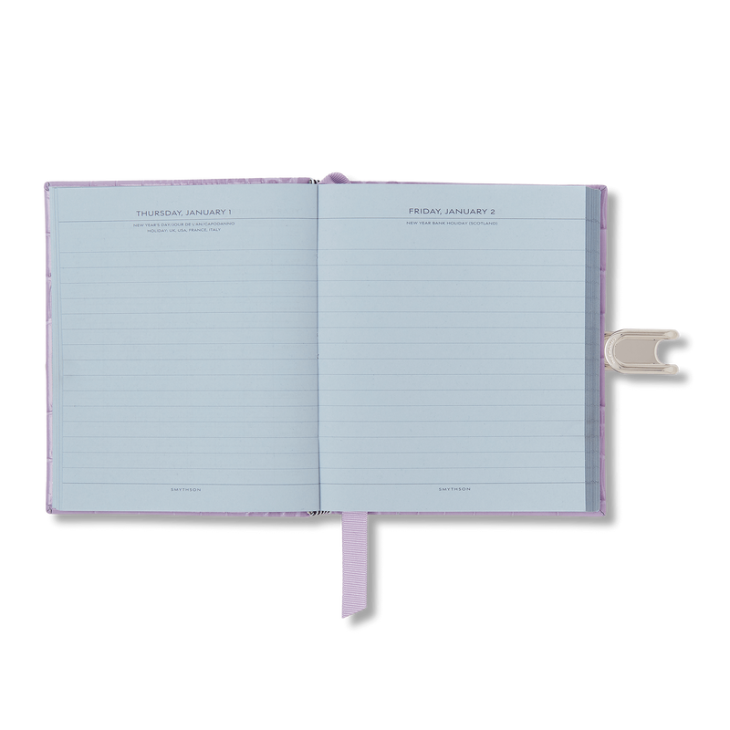 Smythson 2026 Premier Daily Fashion Diary With Slide In Mara