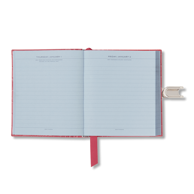 Smythson 2026 Premier Daily Fashion Diary With Slide In Mara