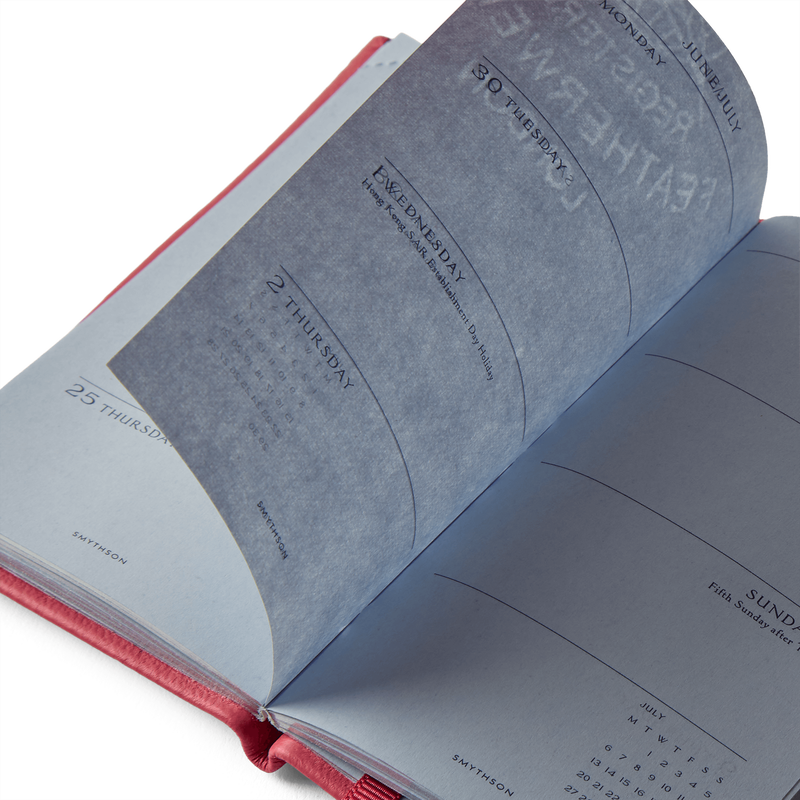 Smythson 2026 Wafer Weekly Diary With Pencil In Panama