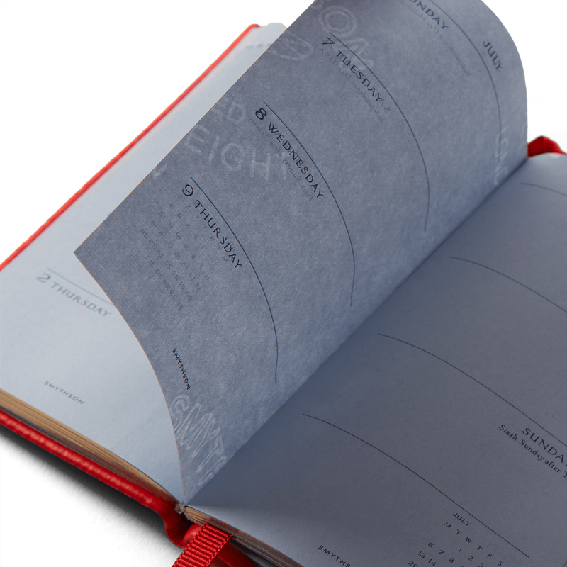 Smythson 2026 Wafer Weekly Diary With Pencil In Panama