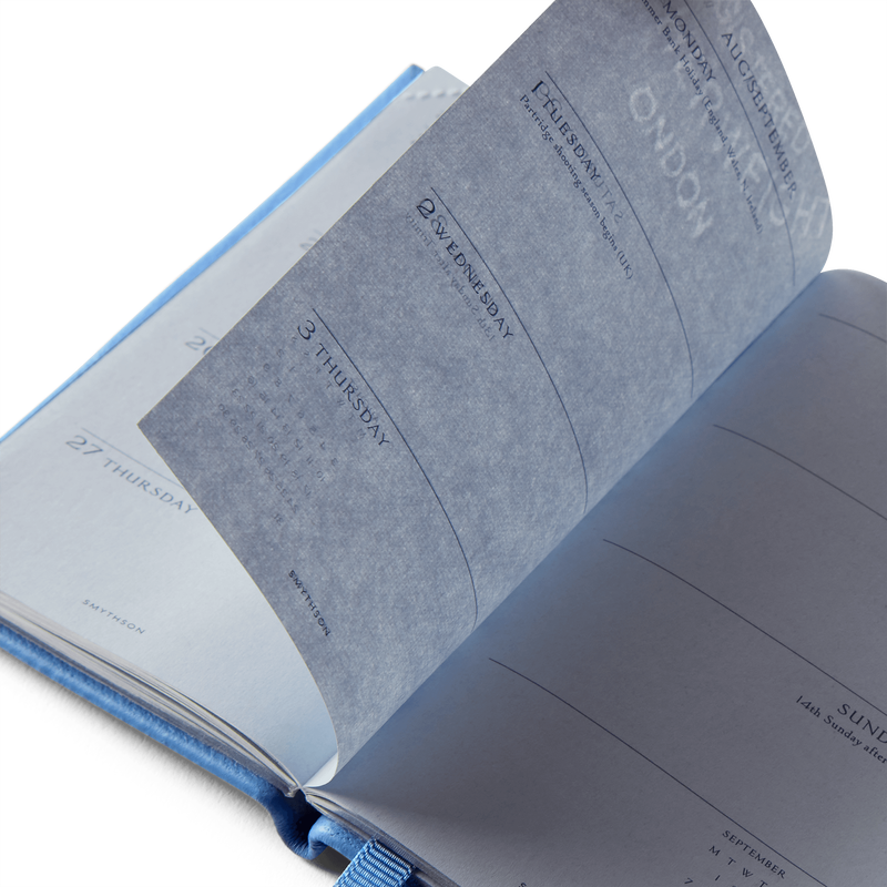 Smythson 2026 Wafer Weekly Diary With Pencil In Panama