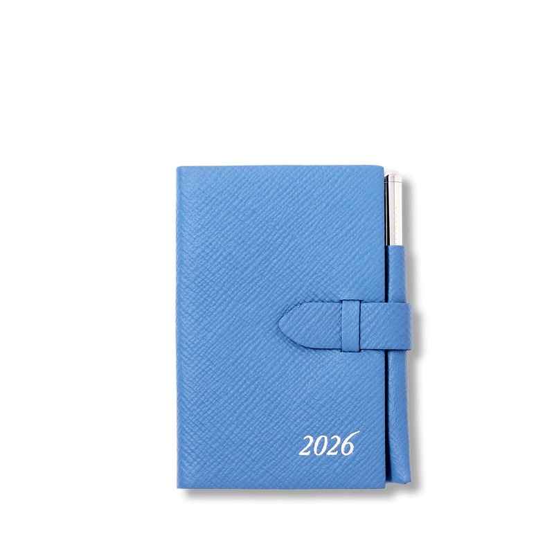 smythson 2026 Wafer Weekly Diary with Pencil in Panama