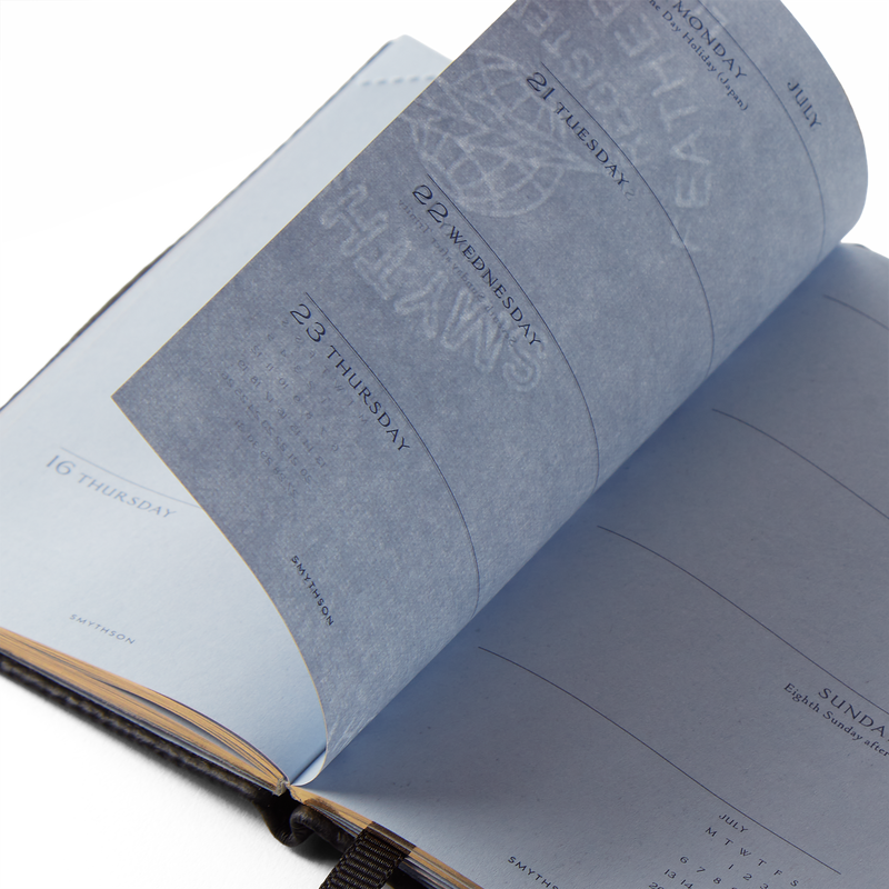 Smythson 2026 Wafer Weekly Diary With Pencil In Panama