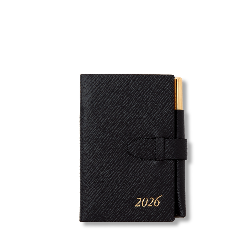 smythson 2026 Wafer Weekly Diary with Pencil in Panama