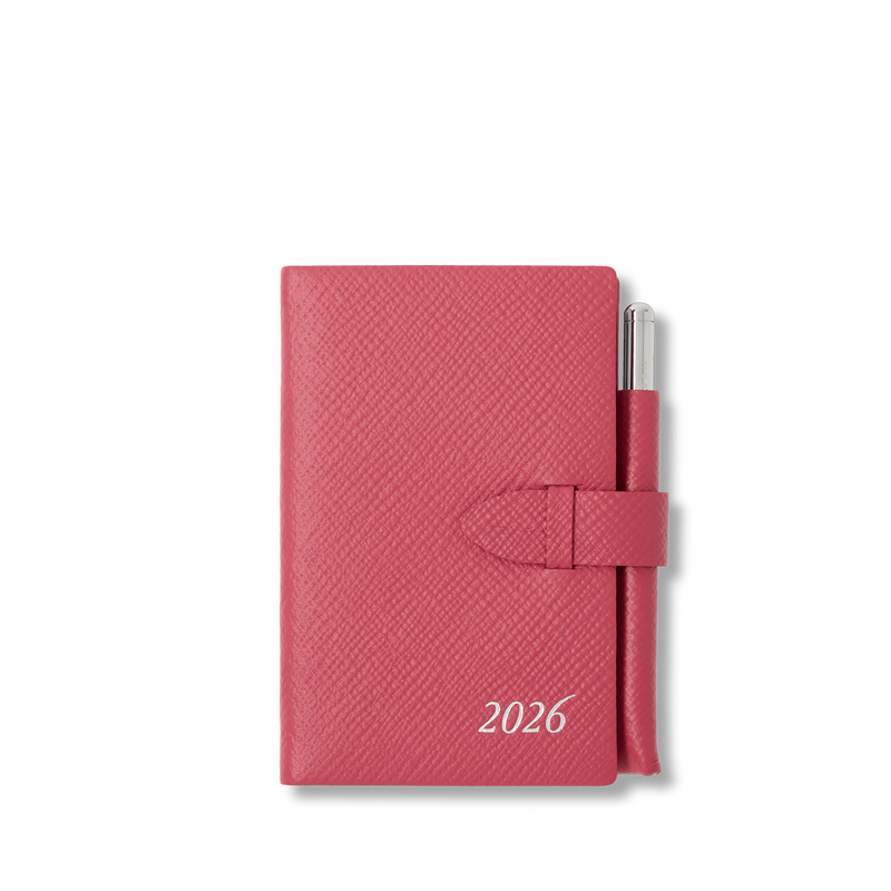 smythson 2026 Wafer Weekly Diary with Pencil in Panama