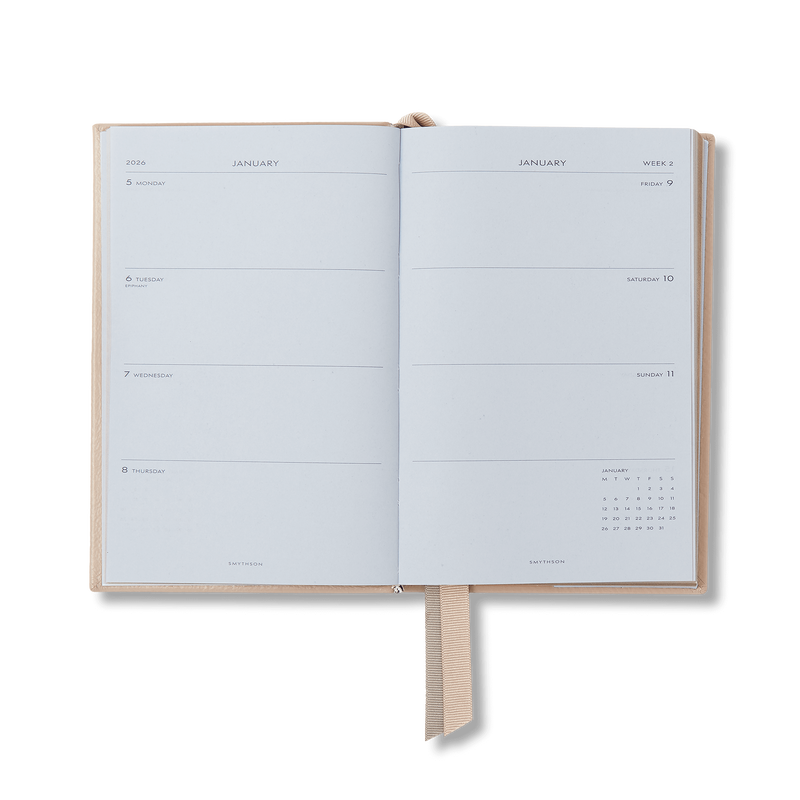 Smythson 2026 Chelsea Weekly Diary In Panama