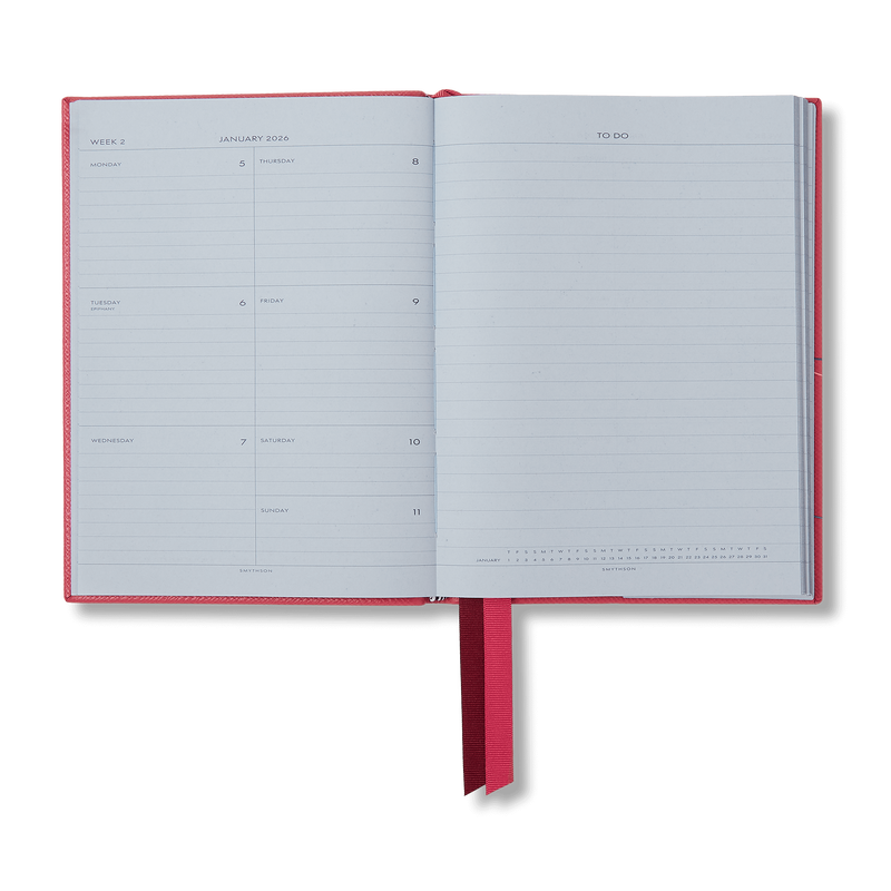 Smythson 2026 Dogs Soho Weekly Diary In Panama