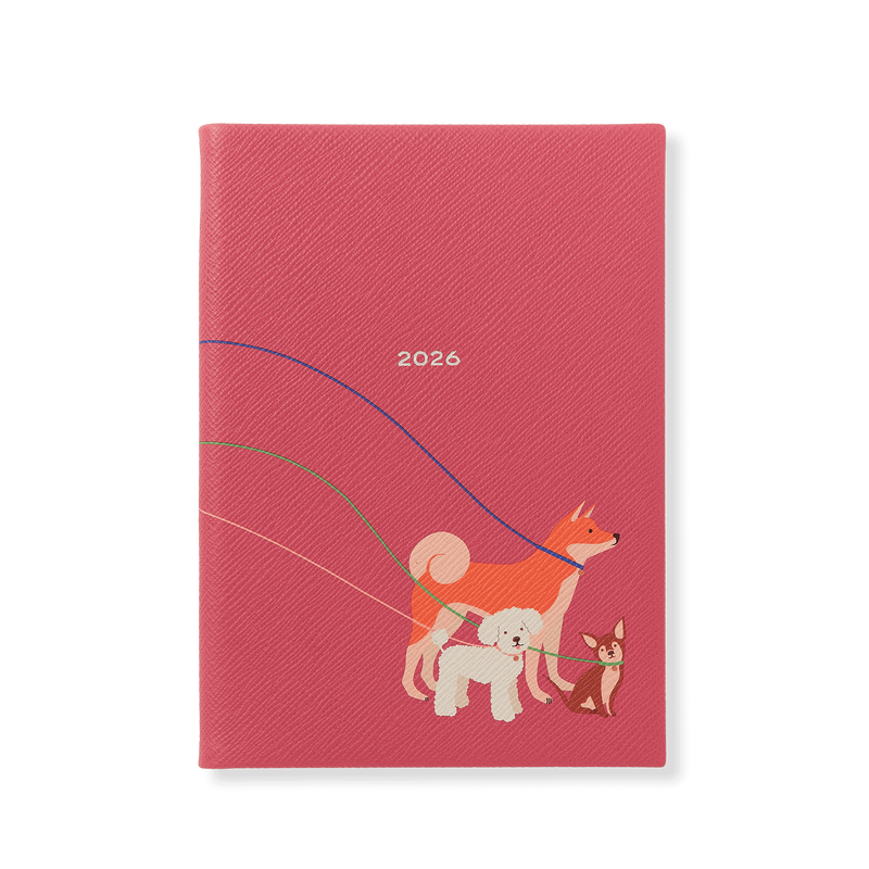 smythson 2026 Dogs Soho Weekly Diary in Panama