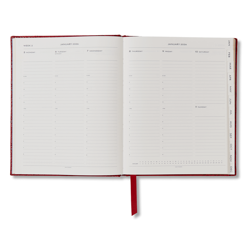 Smythson 2026 Kings Weekly Vertical Diary In Mara