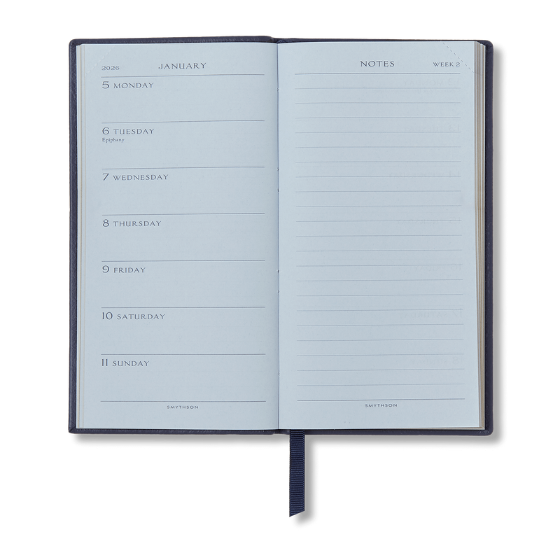 Smythson 2026 Memoranda Weekly Diary In Panama