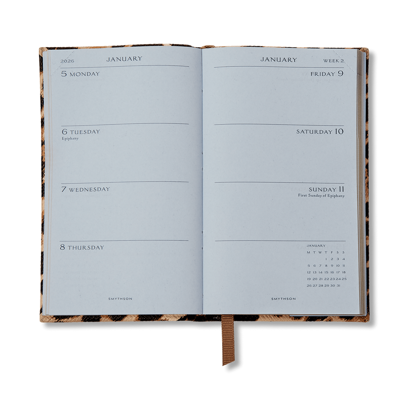 Smythson 2026 Panama Weekly Diary