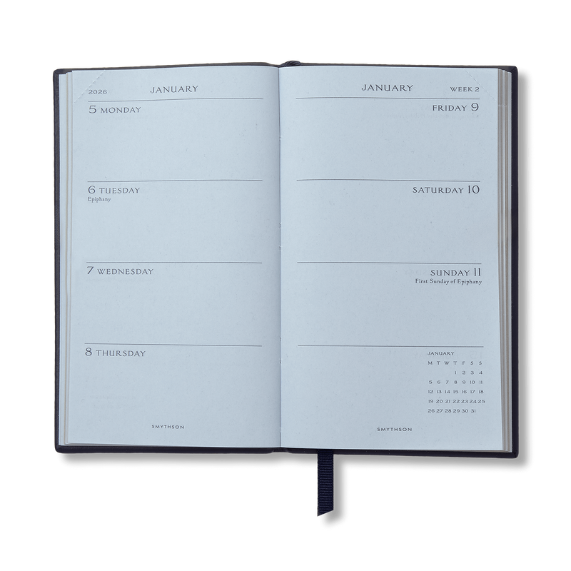 Smythson 2026 Panama Weekly Diary