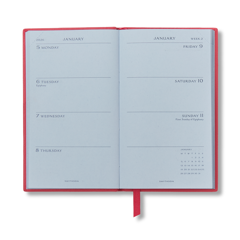 Smythson 2026 Panama Weekly Diary