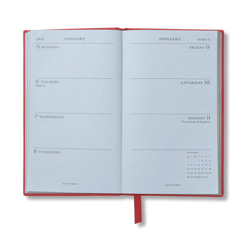 Smythson 2026 Panama Weekly Diary