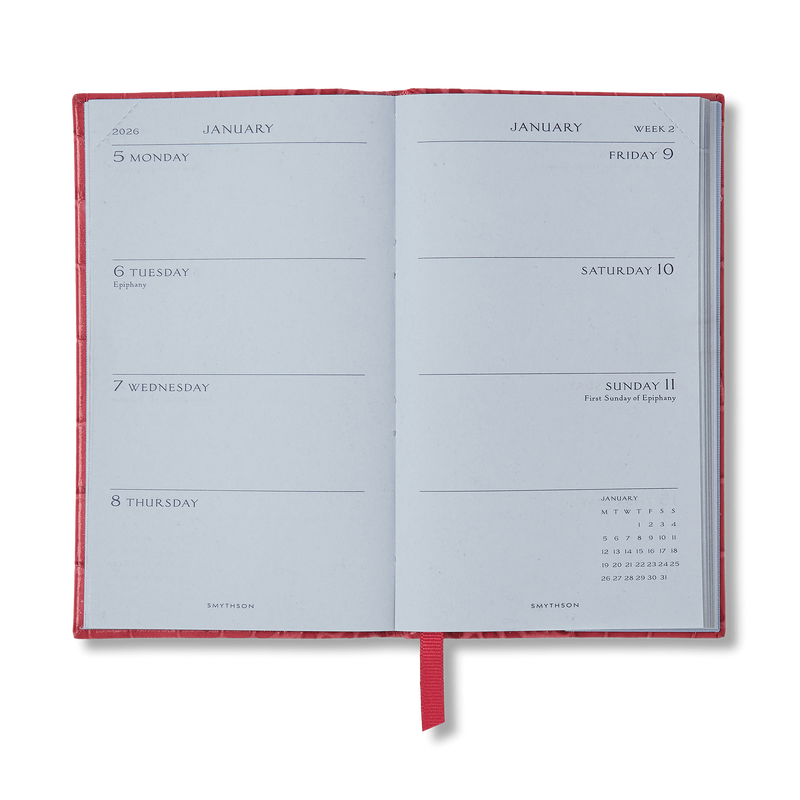 Smythson 2026 Panama Weekly Diary In Mara