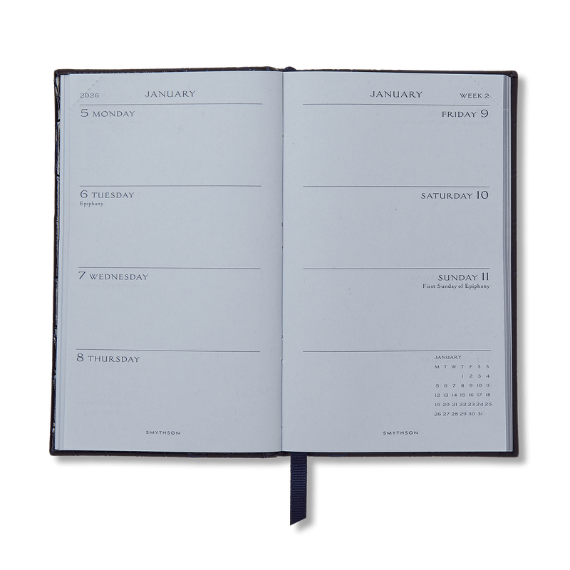 Smythson 2026 Panama Weekly Diary In Mara