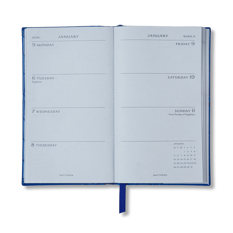 Smythson 2026 Panama Weekly Diary In Mara