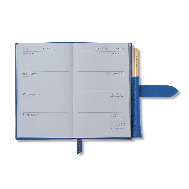 Smythson 2026 Panama Weekly Diary With Pencil