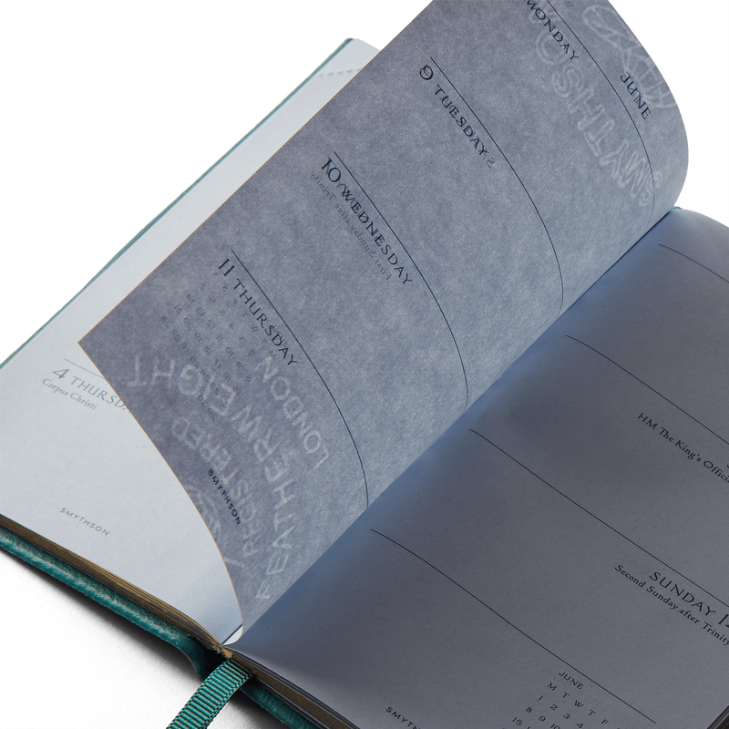 Smythson 2026 Panama Weekly Diary With Pencil