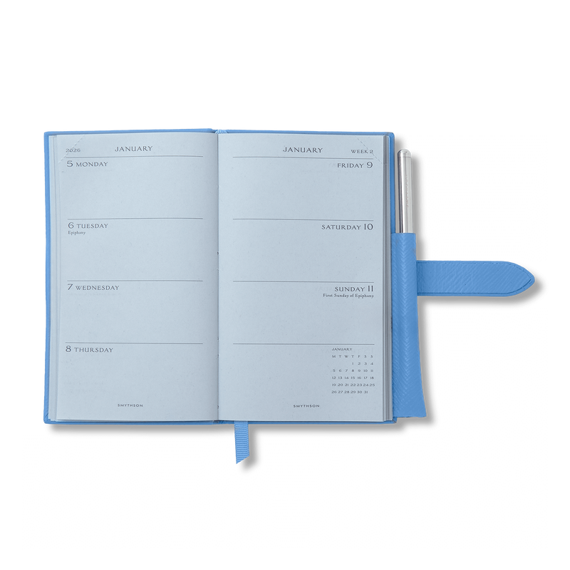 Smythson 2026 Panama Weekly Diary With Pencil