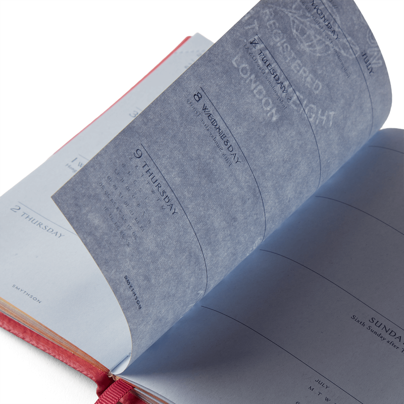 Smythson 2026 Panama Weekly Diary With Pencil