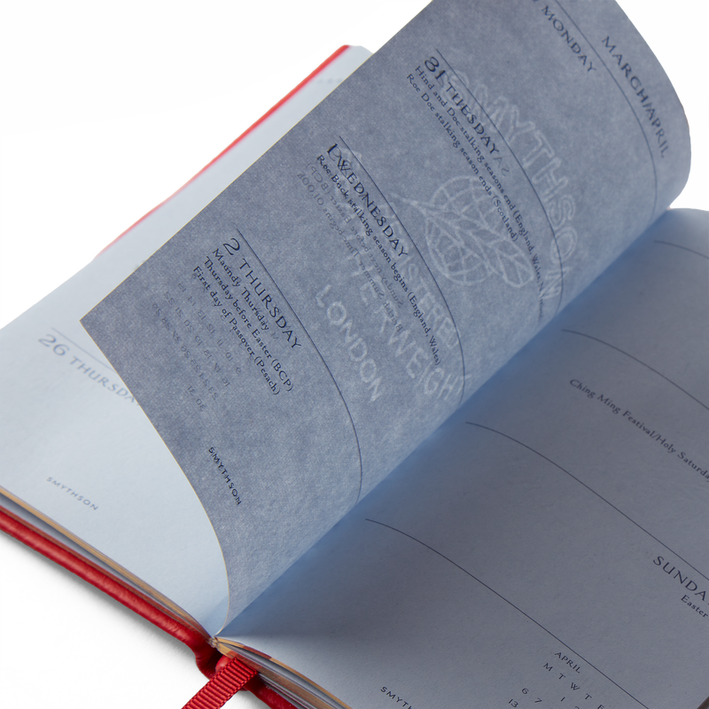 Smythson 2026 Panama Weekly Diary With Pencil