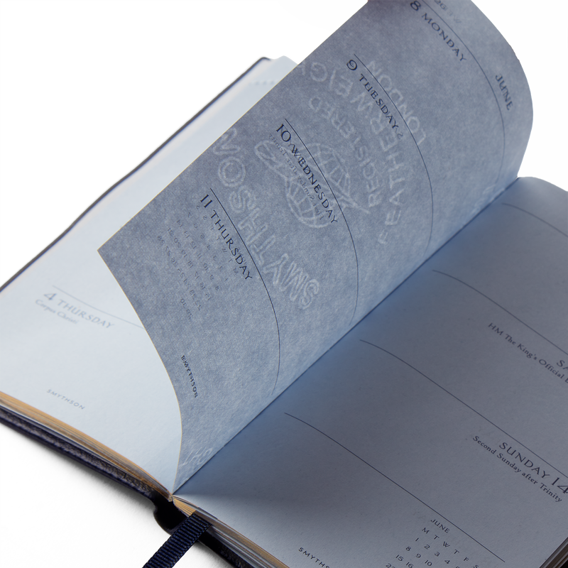 Smythson 2026 Panama Weekly Diary With Pencil