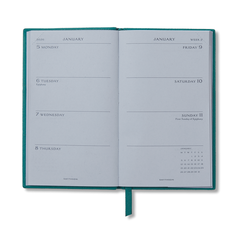 Smythson 2026 Panama Weekly Diary With Pocket