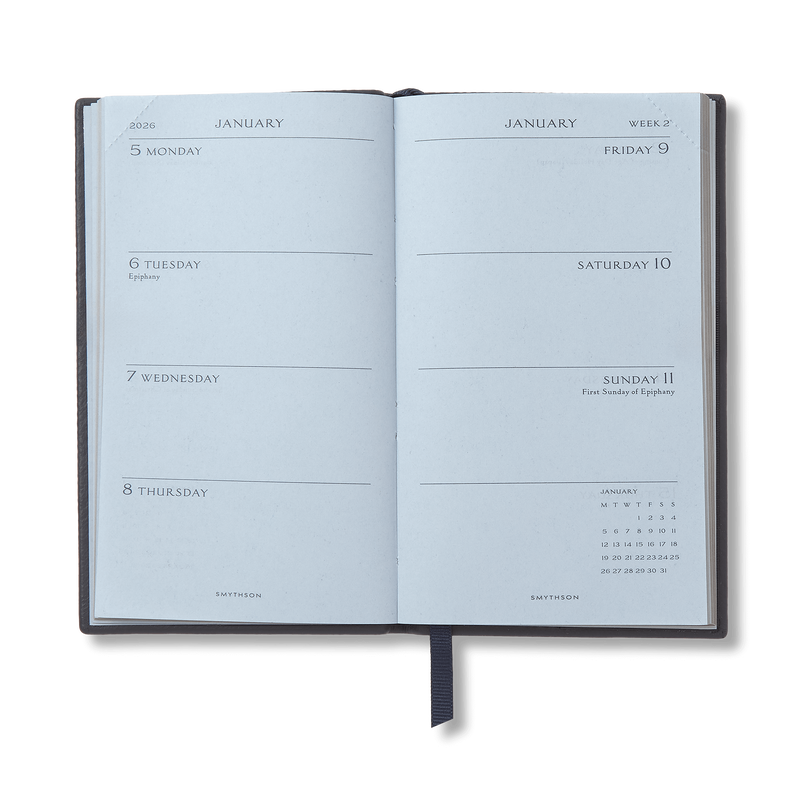 Smythson 2026 Panama Weekly Diary With Pocket
