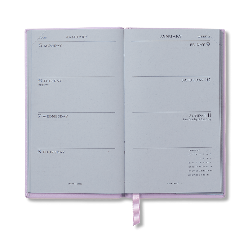 Smythson 2026 Panama Weekly Diary With Pocket