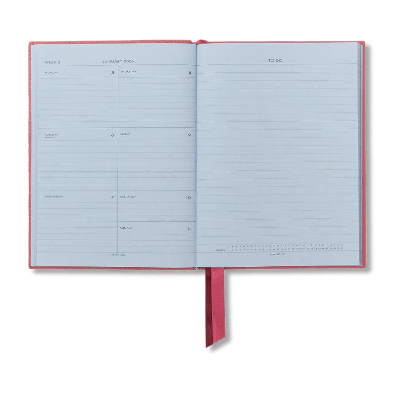 Smythson 2026 Soho Weekly Diary In Ludlow