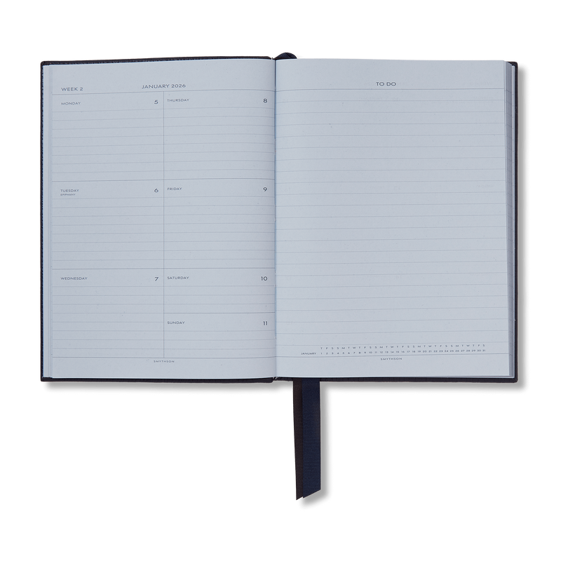 Smythson 2026 Soho Weekly Diary In Ludlow